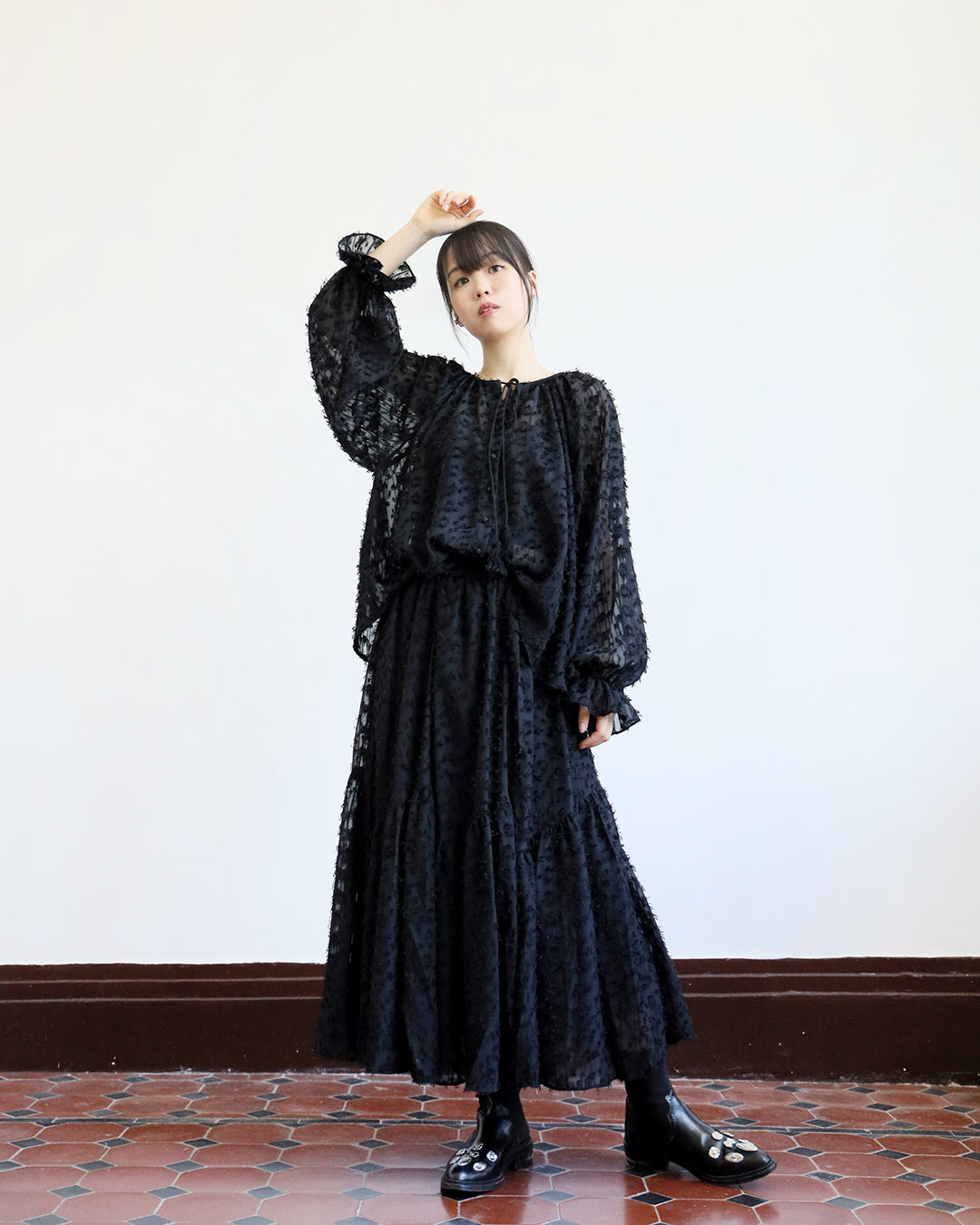 Texture Fabric Skirt (2 color)