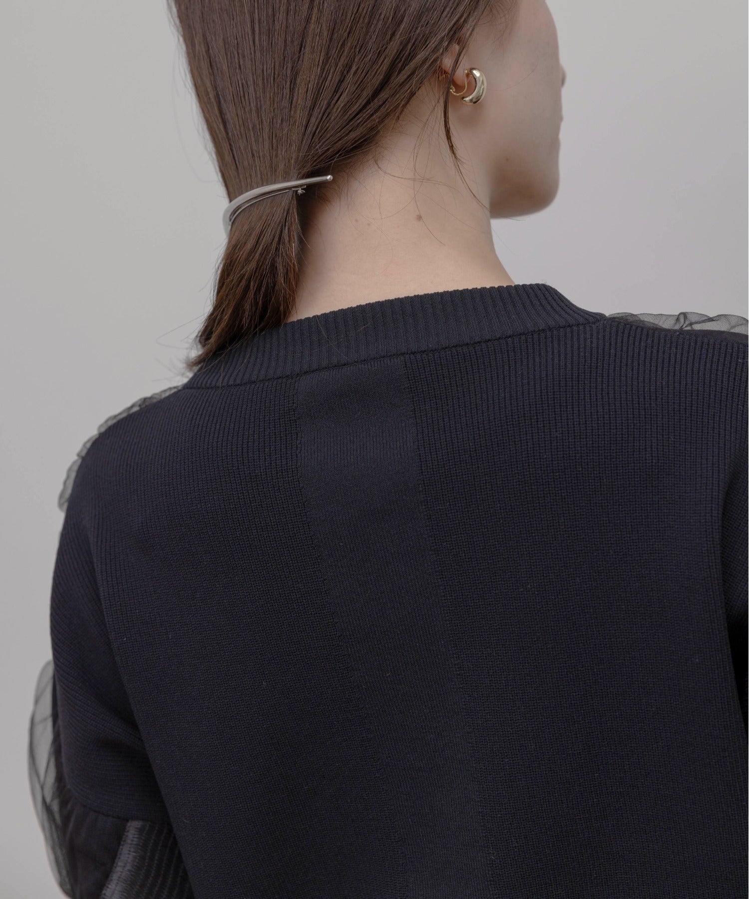 JAPAN BRAND - Mesh Layer Ruched Jacket (2 Colors)