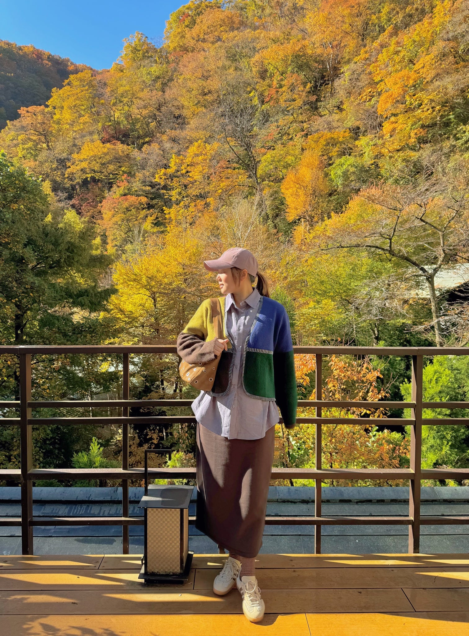 Color Block Knitted Outer