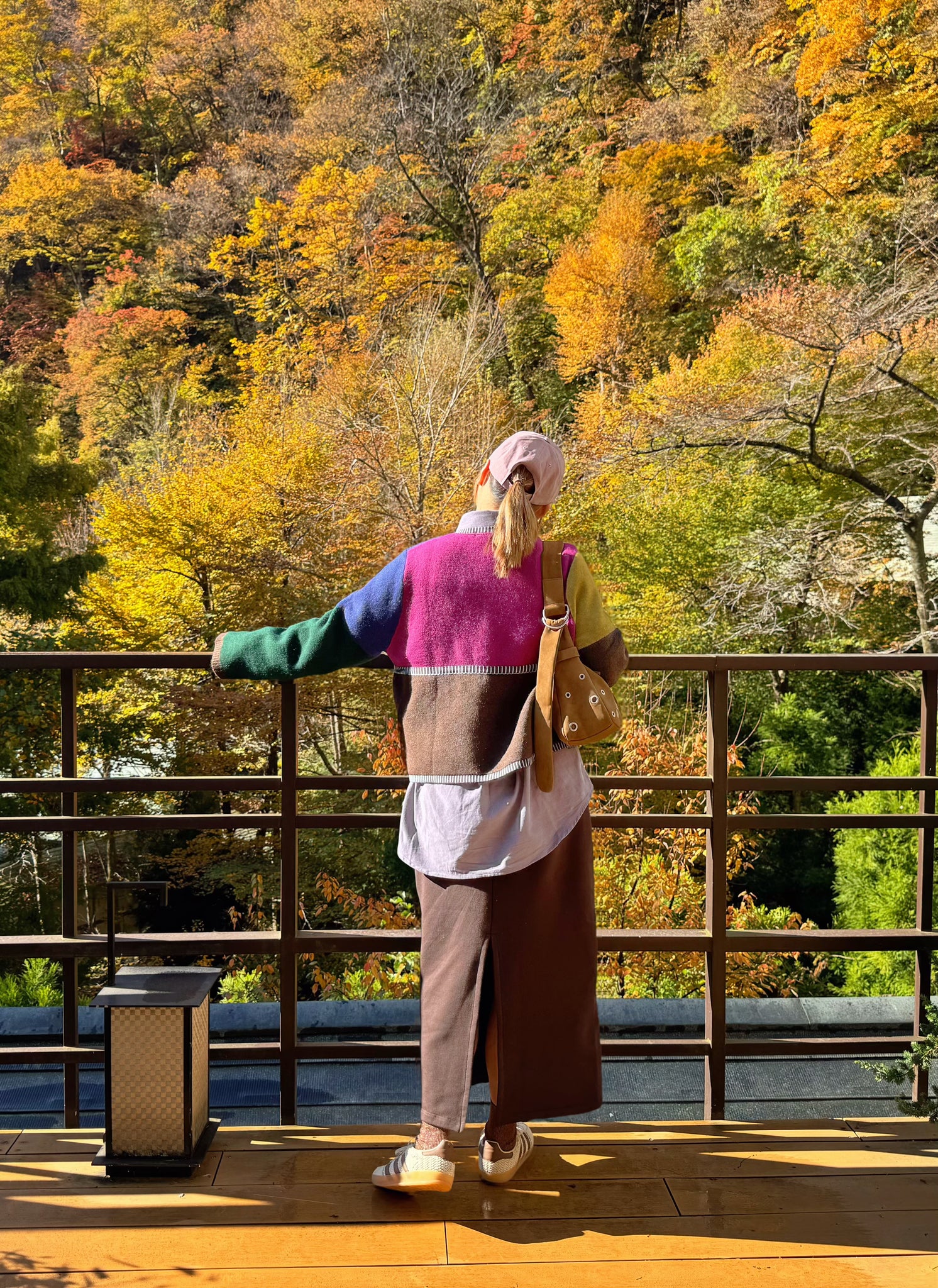 Color Block Knitted Outer