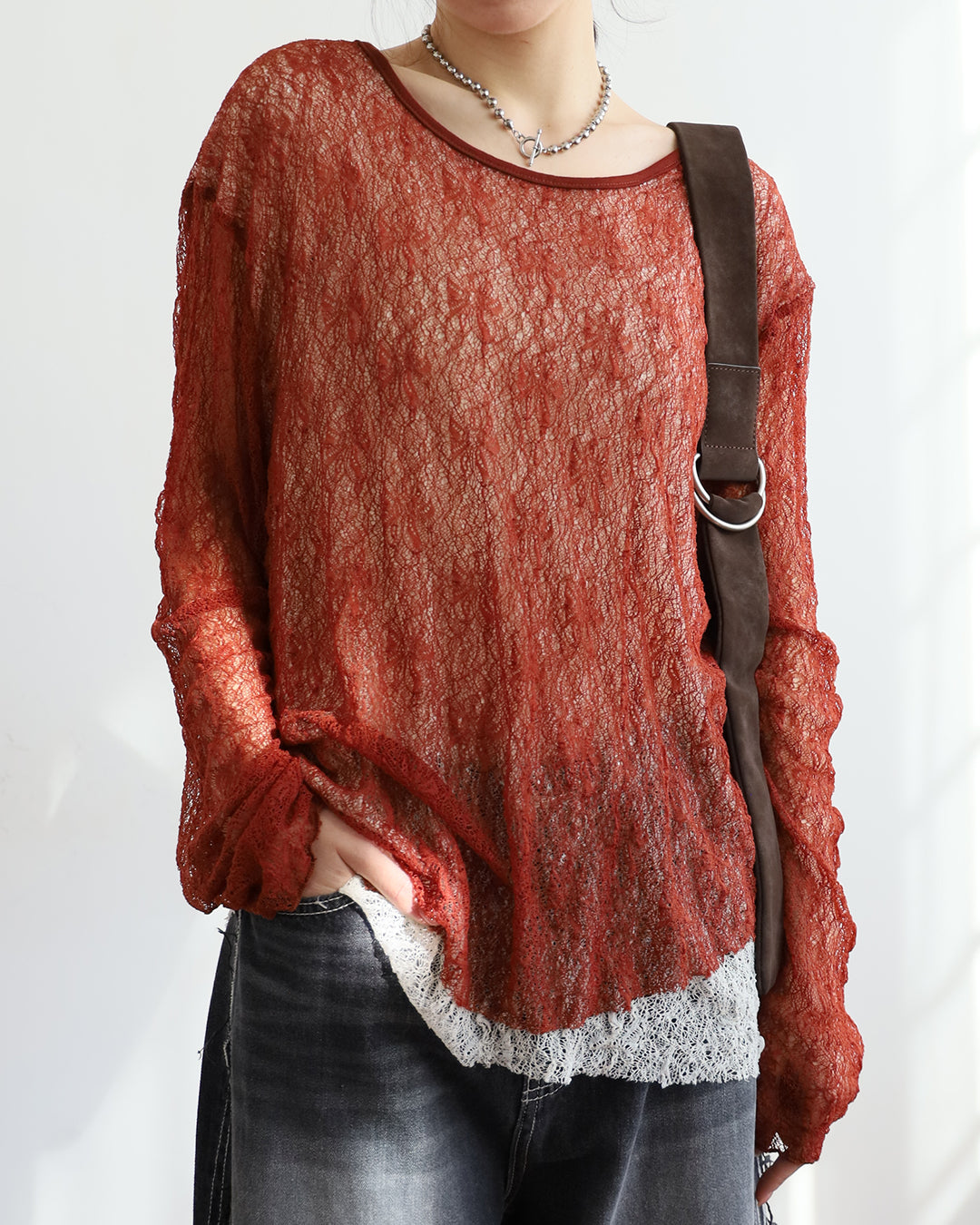 2-Tone Layer Lace Top (2 colors)