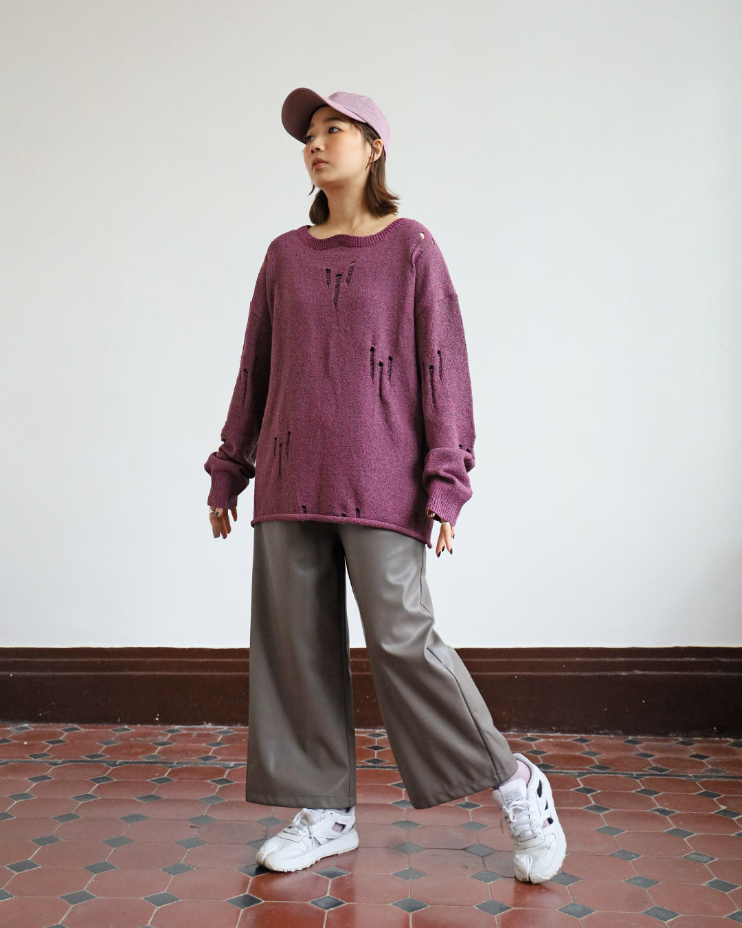 Cropped Faux Leather Pants (3 color)