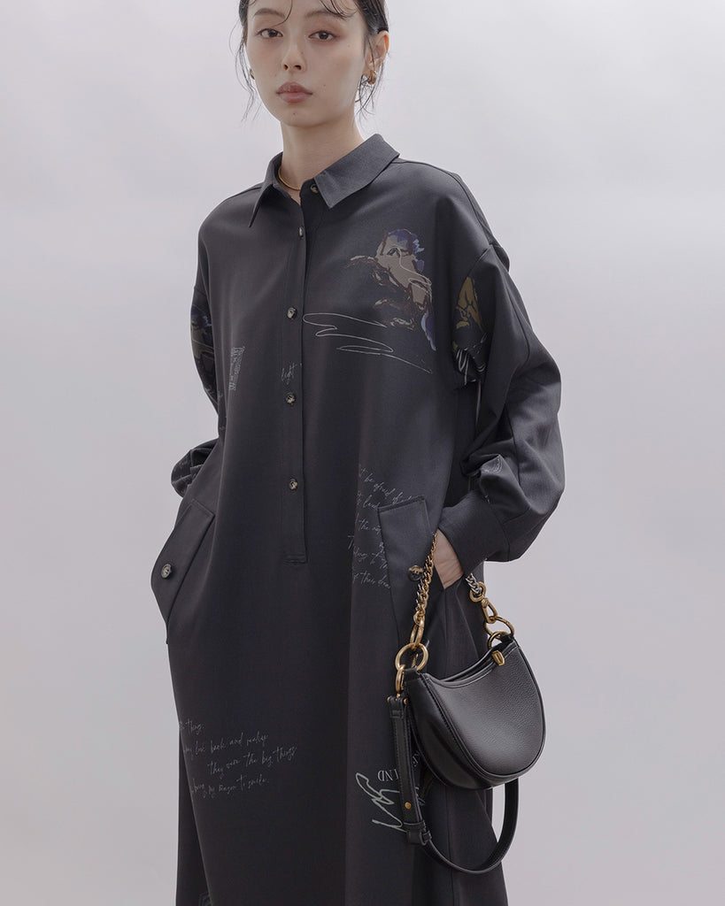 JAPAN BRAND - Horse Print Shirt Dress