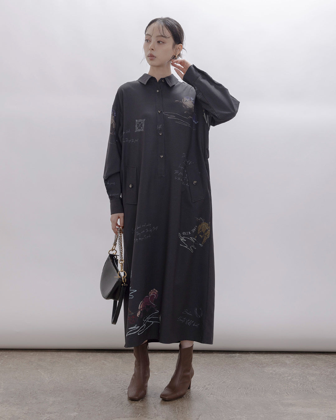 JAPAN BRAND - Horse Print Shirt Dress