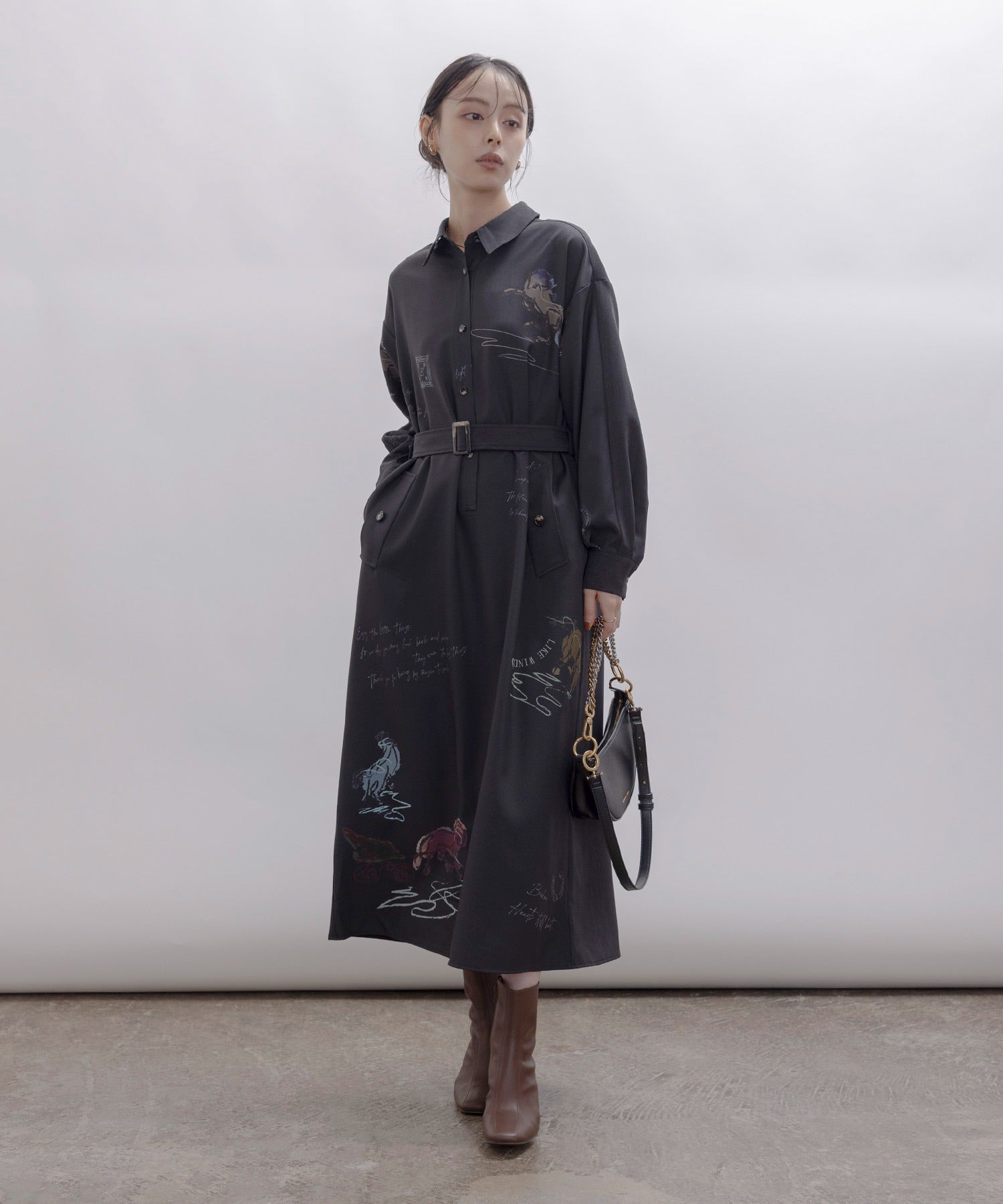 JAPAN BRAND - Horse Print Shirt Dress