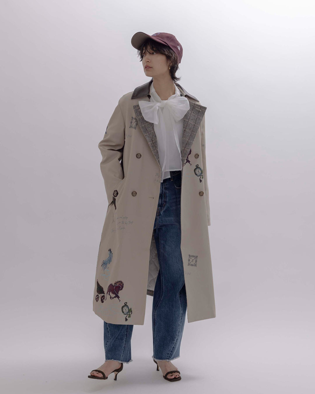 JAPAN BRAND - Horse Print Trench Coat