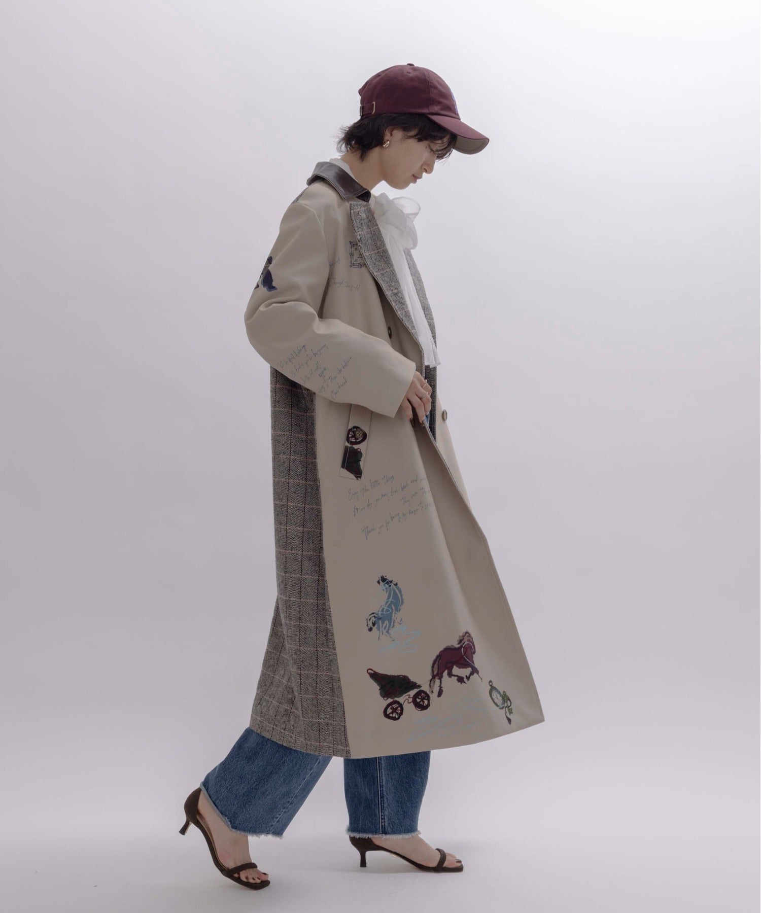JAPAN BRAND - Horse Print Trench Coat