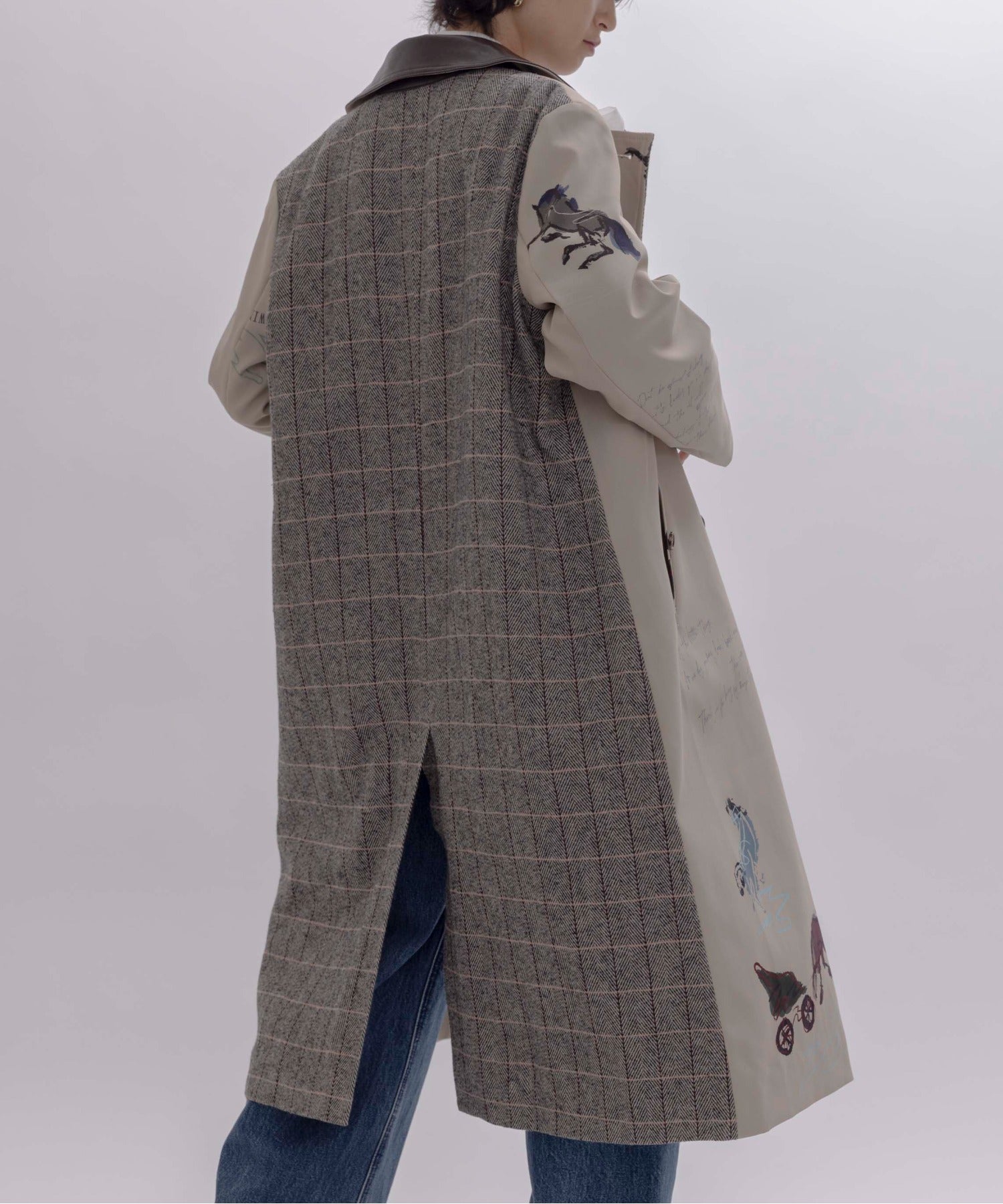 JAPAN BRAND - Horse Print Trench Coat