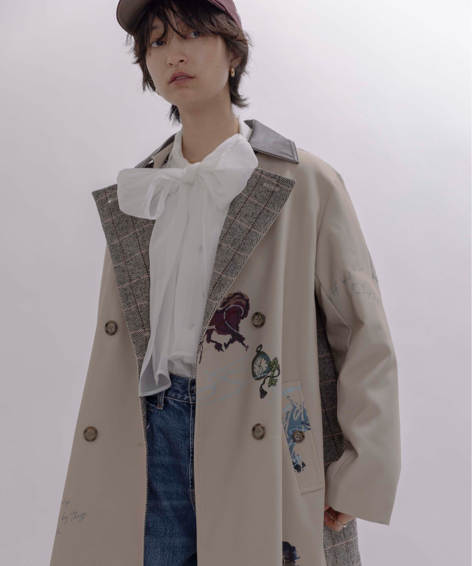 JAPAN BRAND - Horse Print Trench Coat