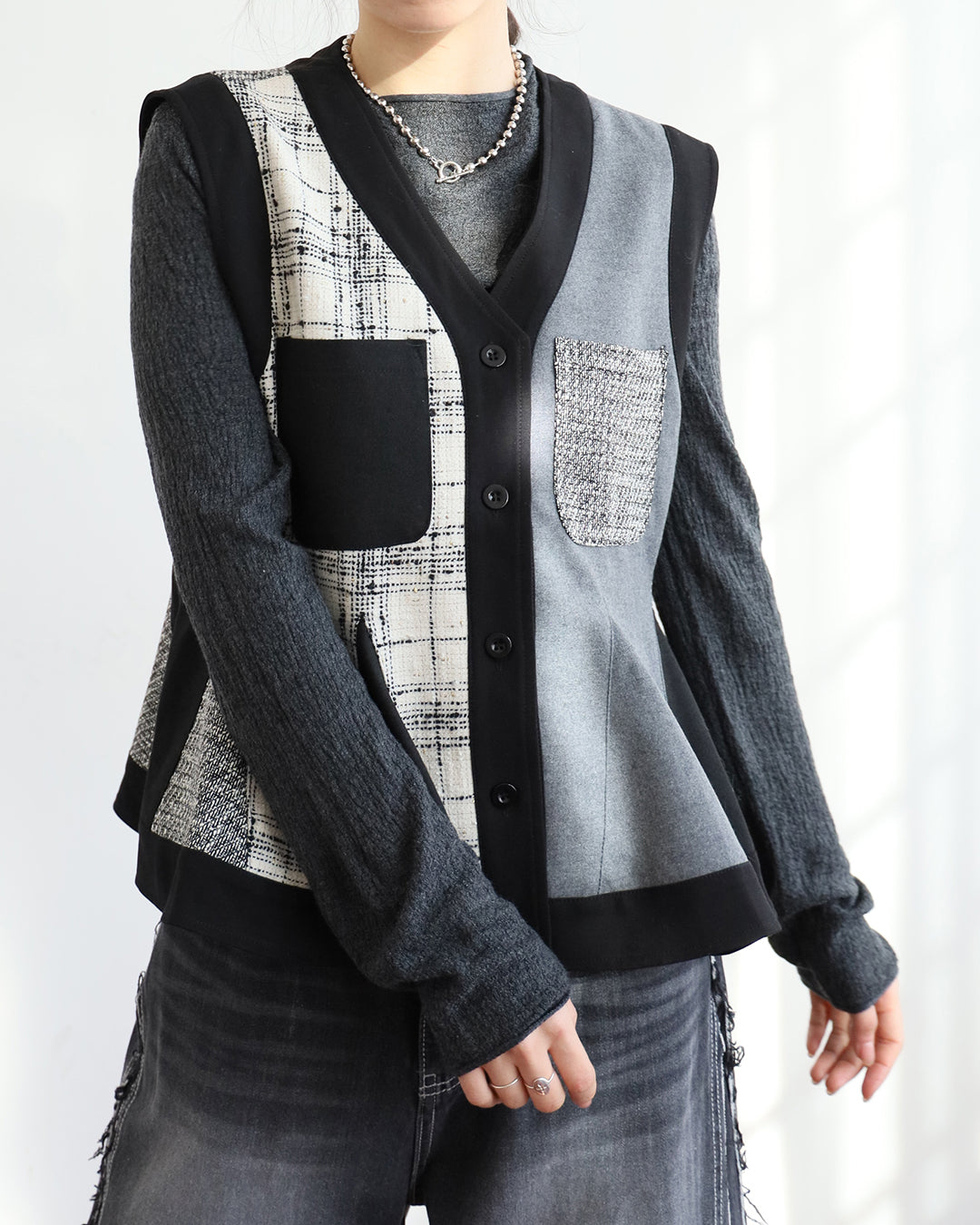 Patchwork Vest (2 colors)