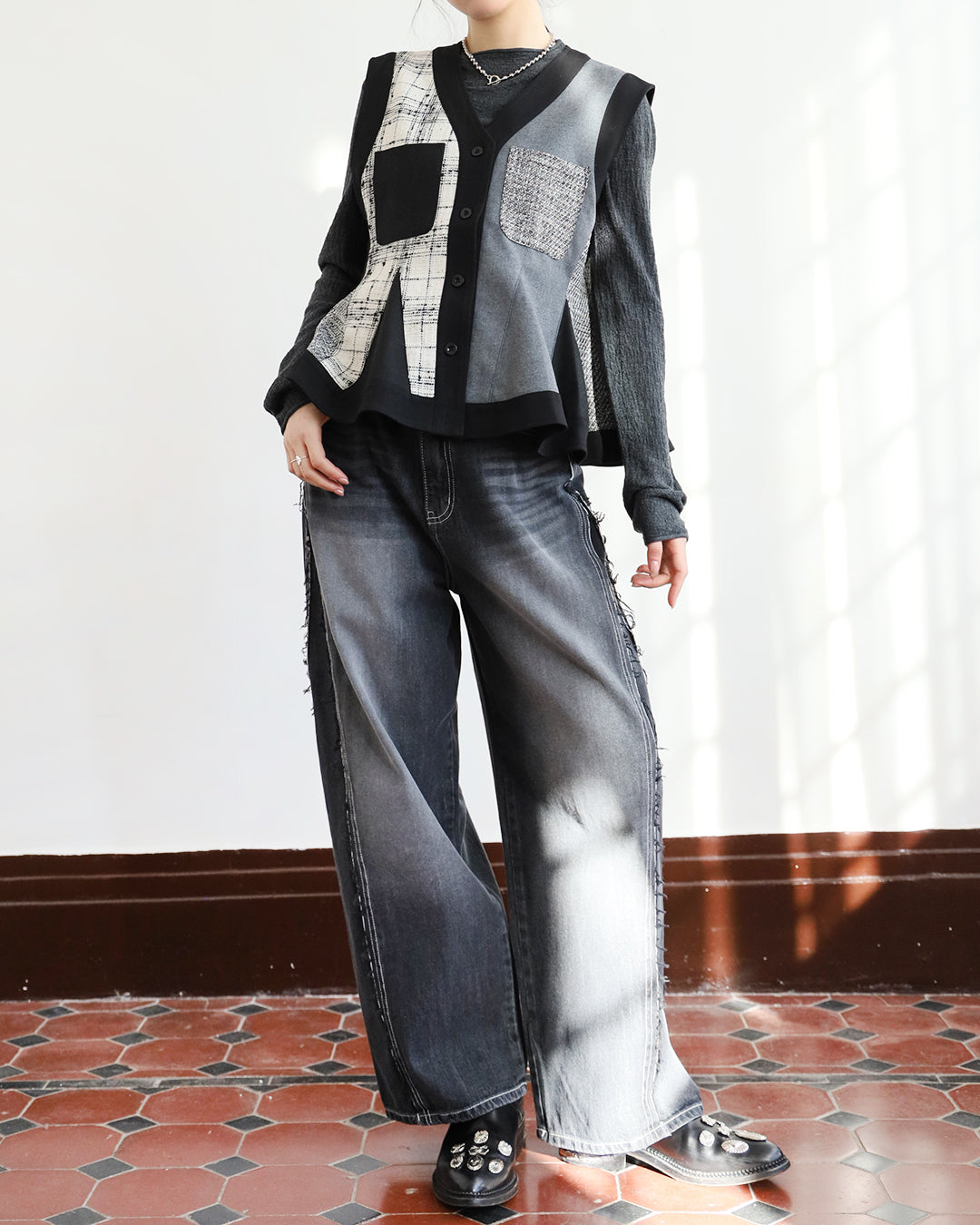 Patchwork Vest (2 colors)