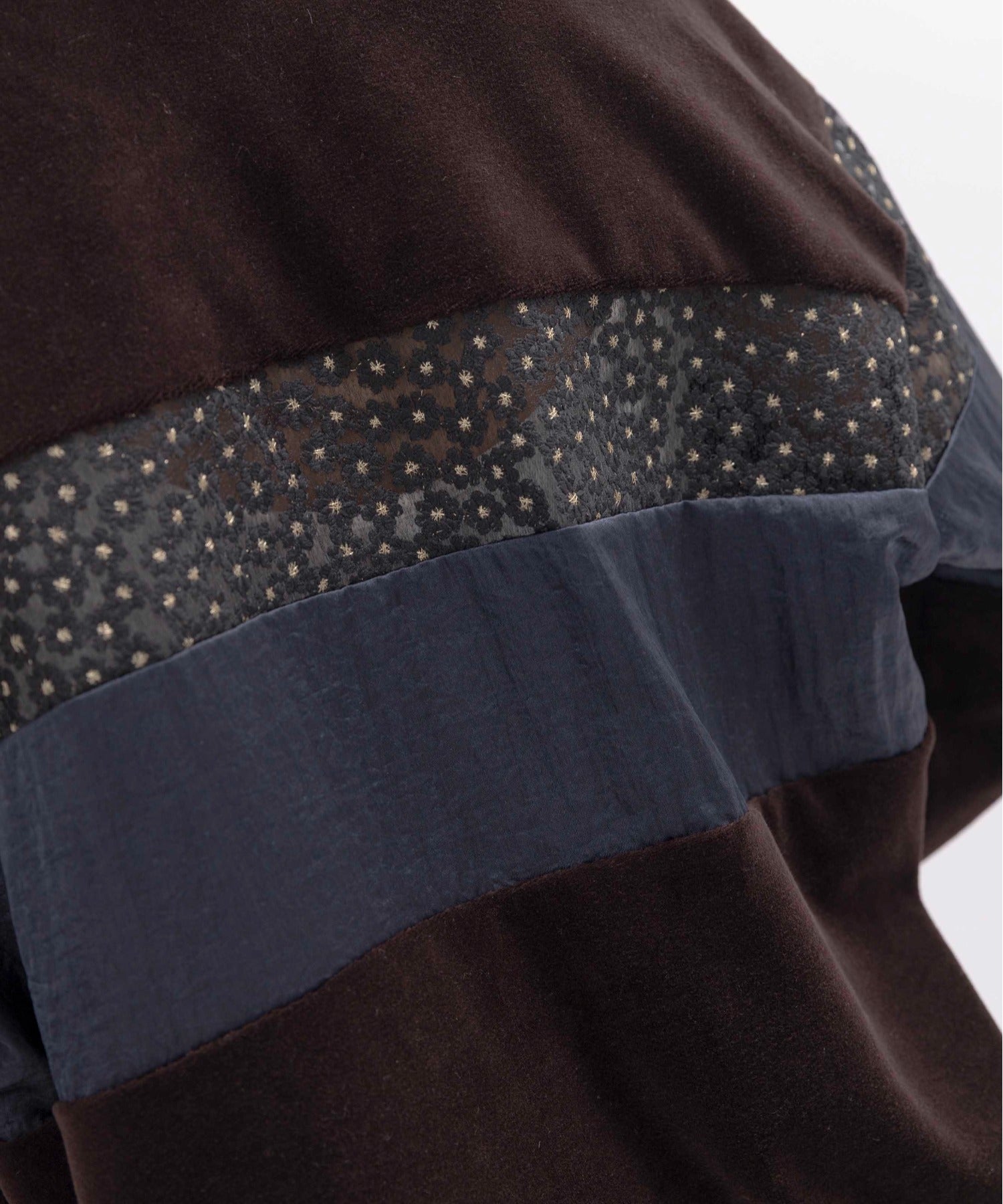 JAPAN BRAND - Mix Fabric Velvet Polo Shirt (2 Colors)