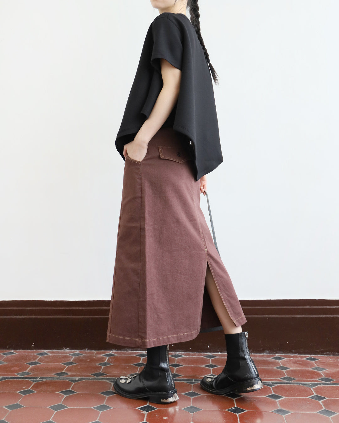 Asymmetric Draped Top (2 Colors)