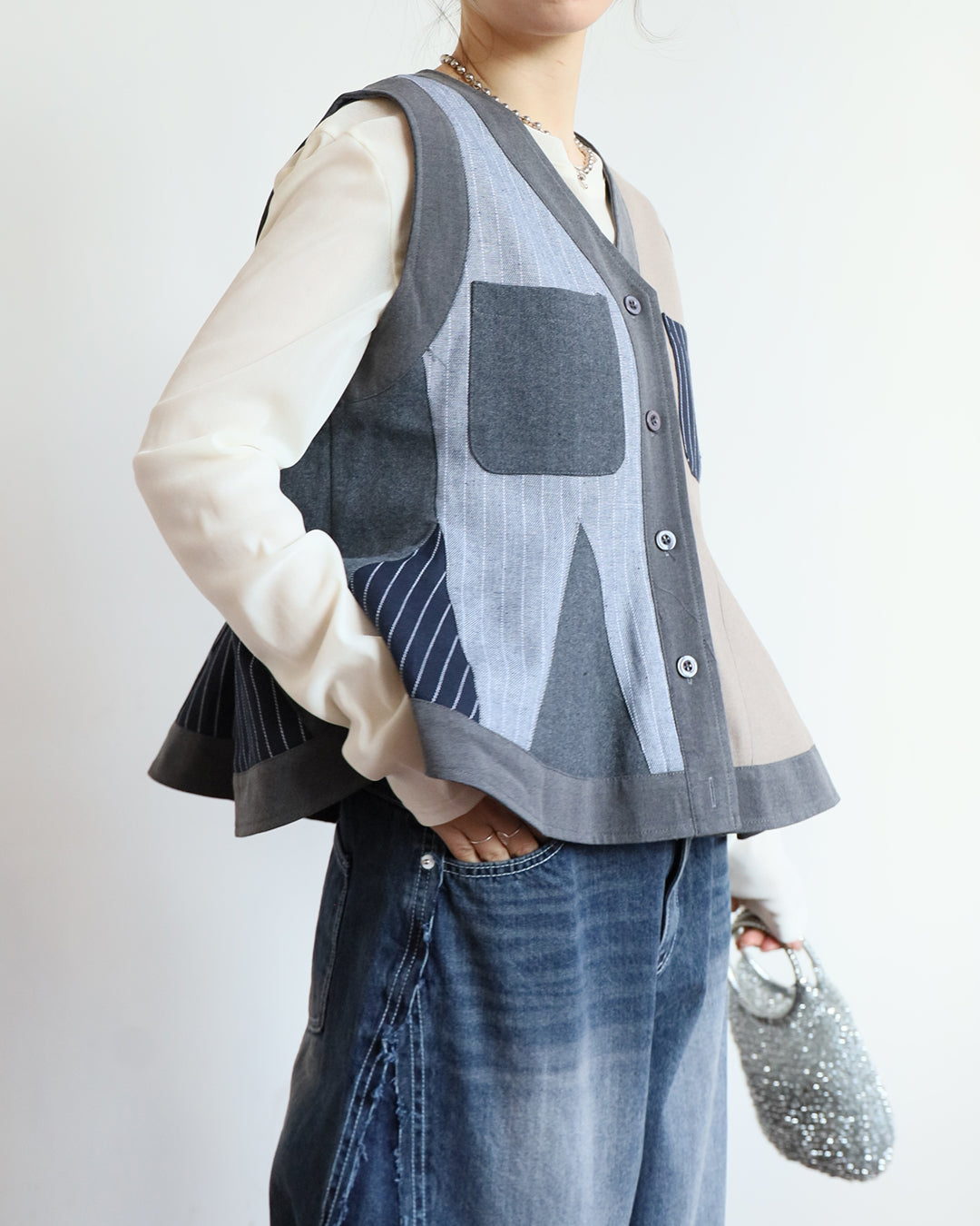 Patchwork Vest (2 colors)