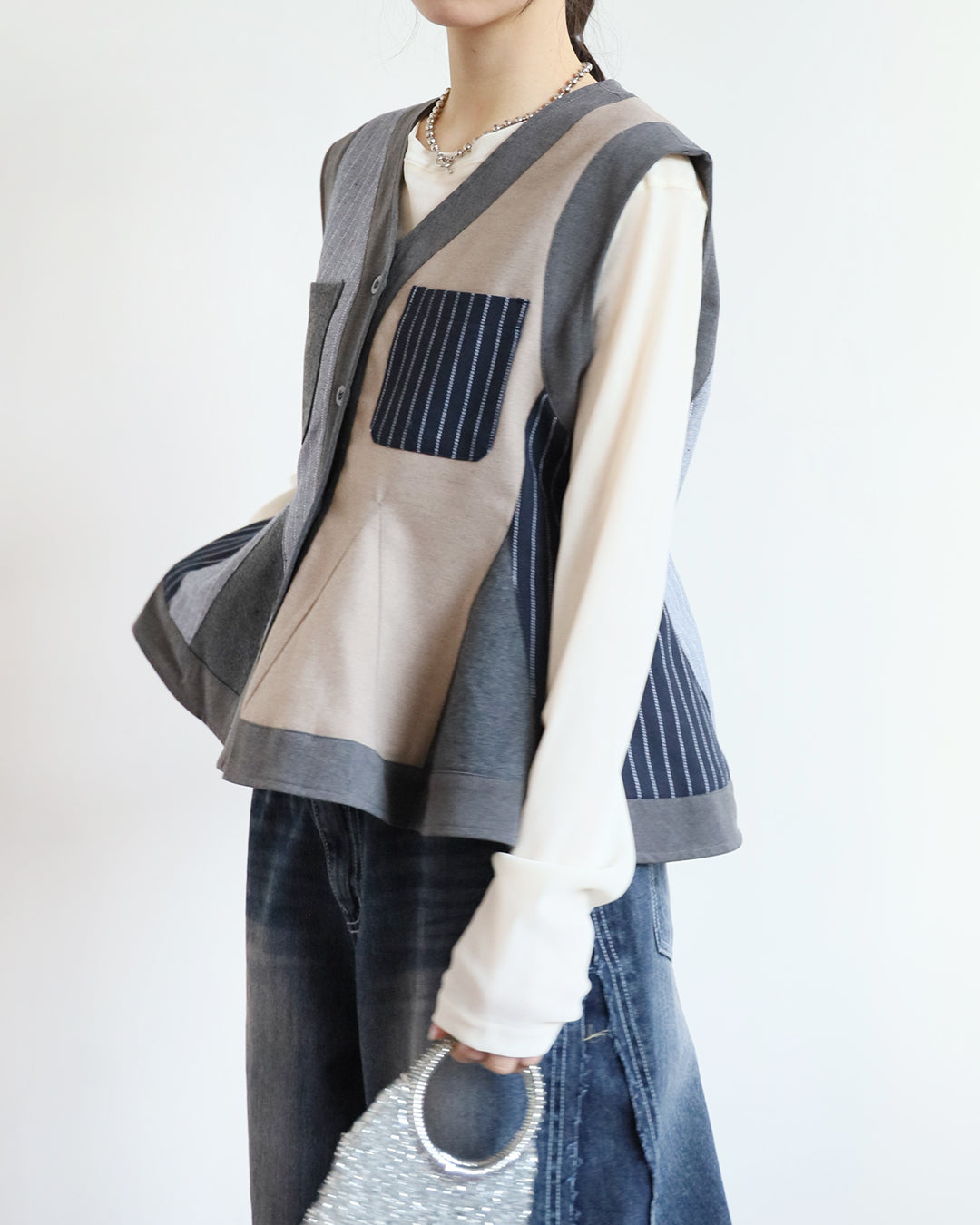 Patchwork Vest (2 colors)