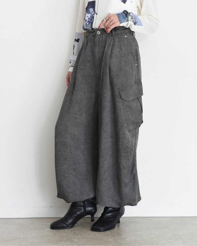 JAPAN BRAND - Washed Denim Cargo Pants (3 Colors)