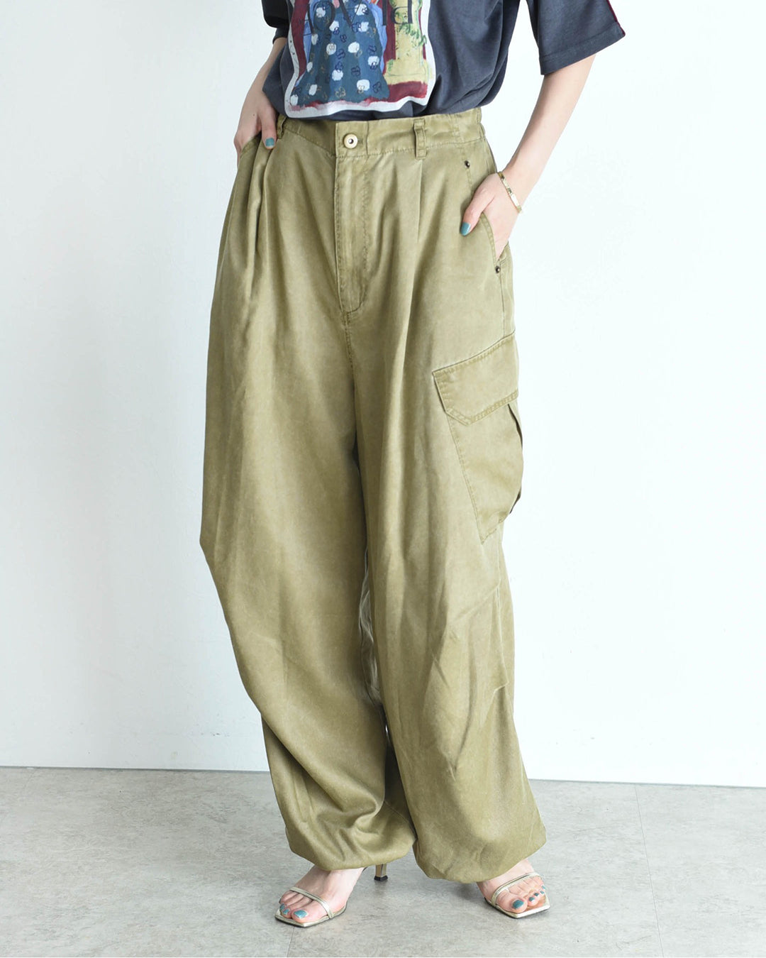JAPAN BRAND - Washed Denim Cargo Pants (3 Colors)