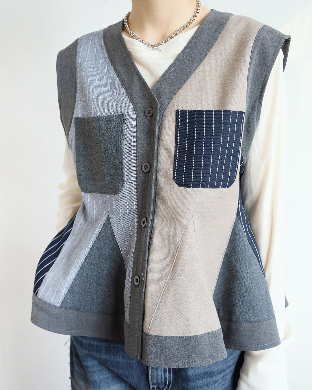 Patchwork Vest (2 colors)