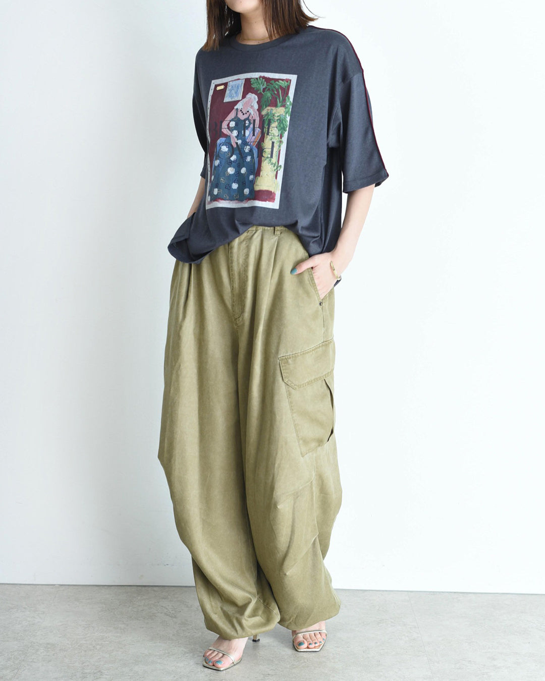 JAPAN BRAND - Washed Denim Cargo Pants (3 Colors)