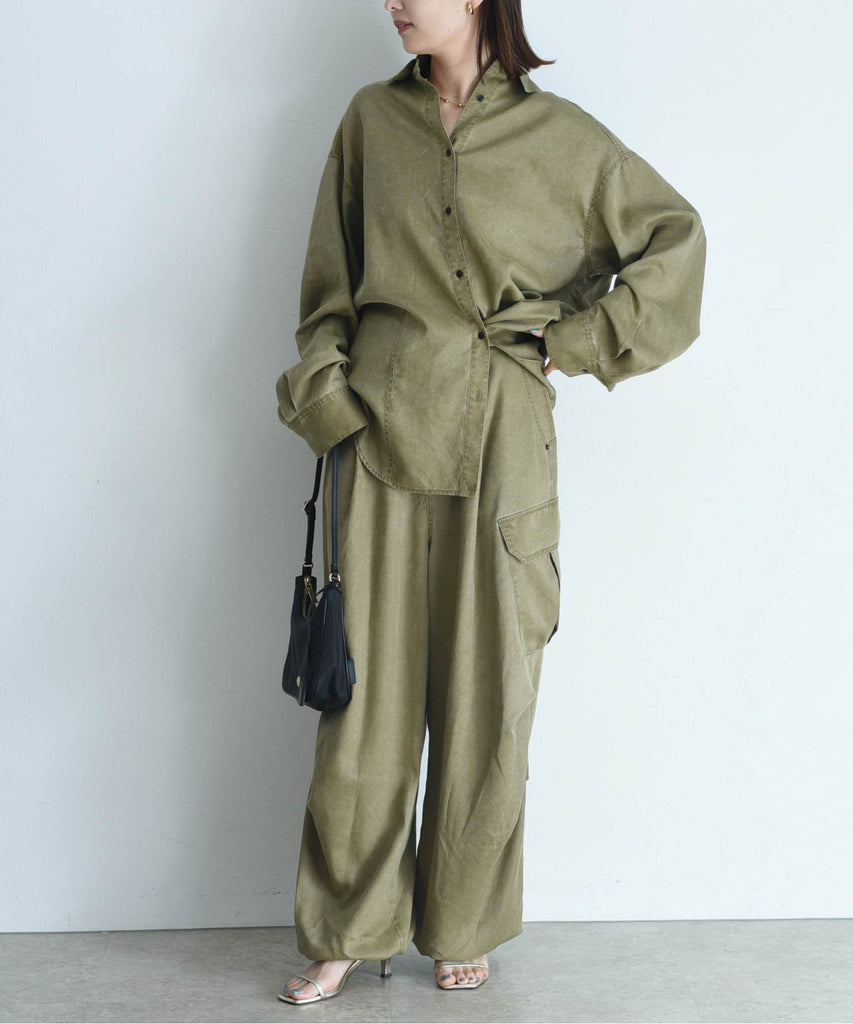 JAPAN BRAND - Washed Denim Cargo Pants (3 Colors)