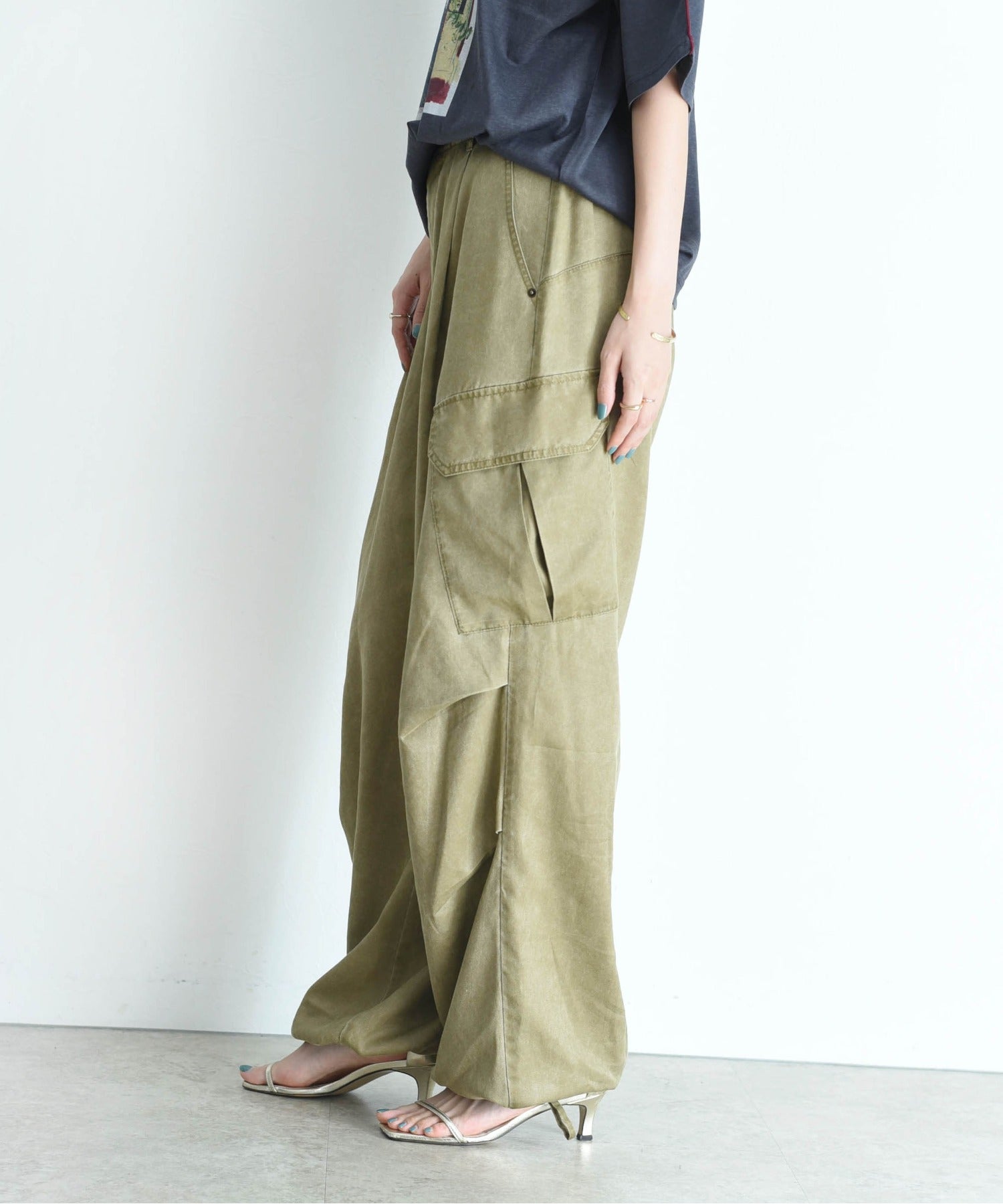 JAPAN BRAND - Washed Denim Cargo Pants (3 Colors)
