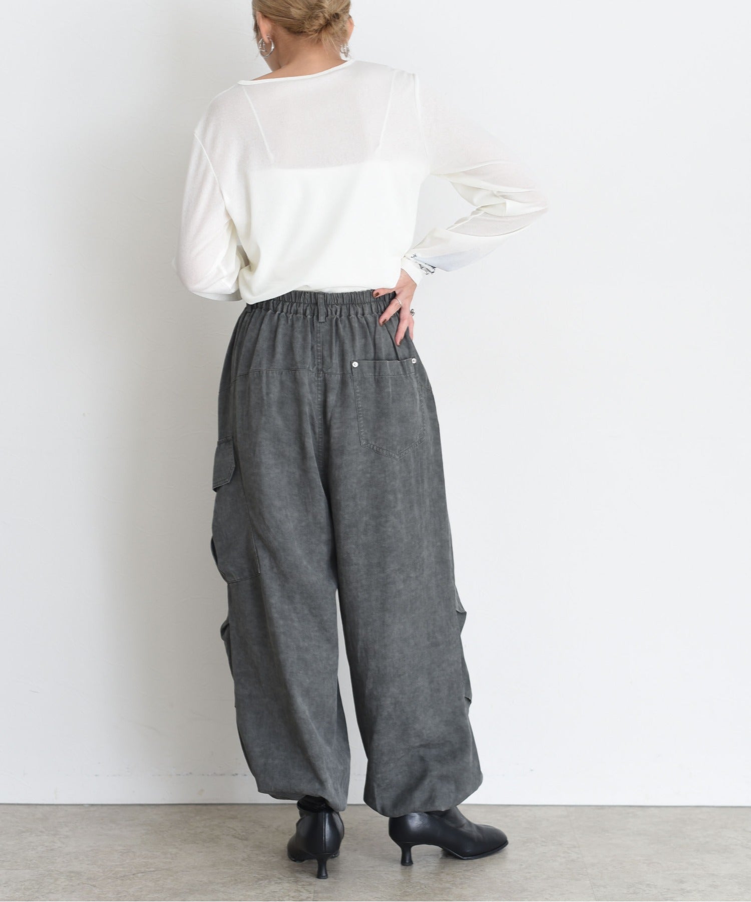 JAPAN BRAND - Washed Denim Cargo Pants (3 Colors)