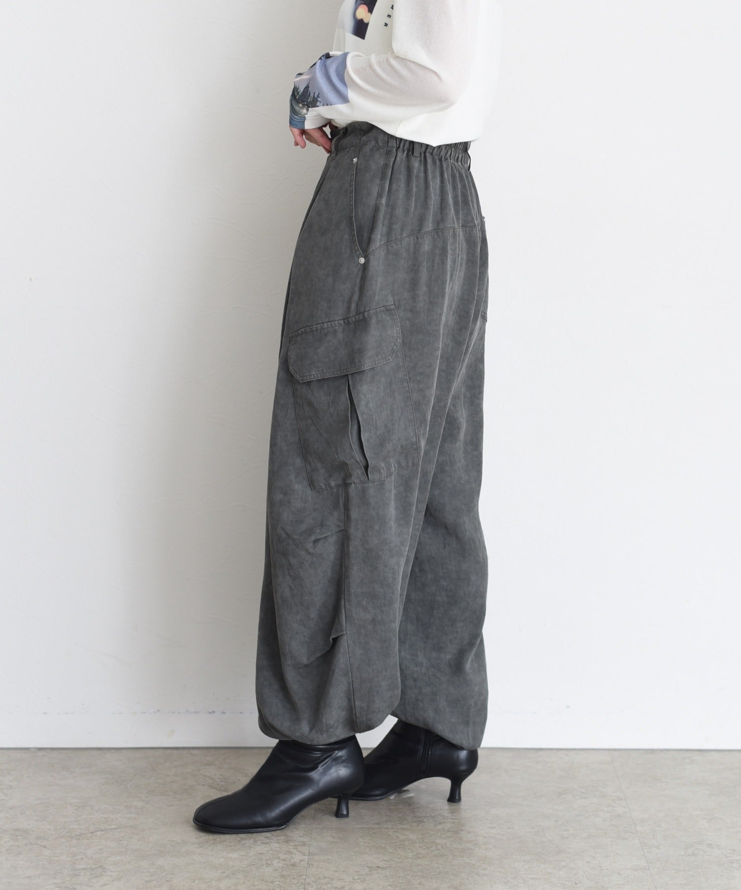 JAPAN BRAND - Washed Denim Cargo Pants (3 Colors)
