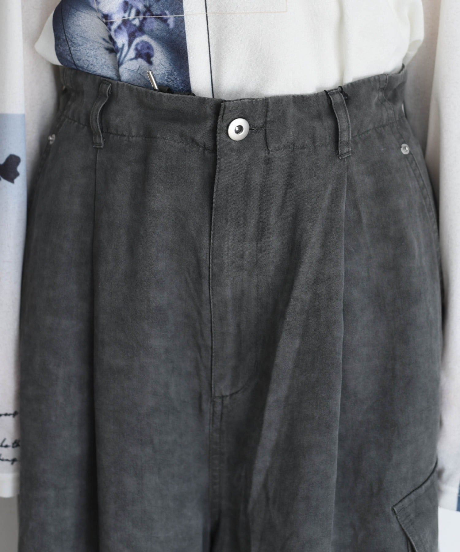 JAPAN BRAND - Washed Denim Cargo Pants (3 Colors)