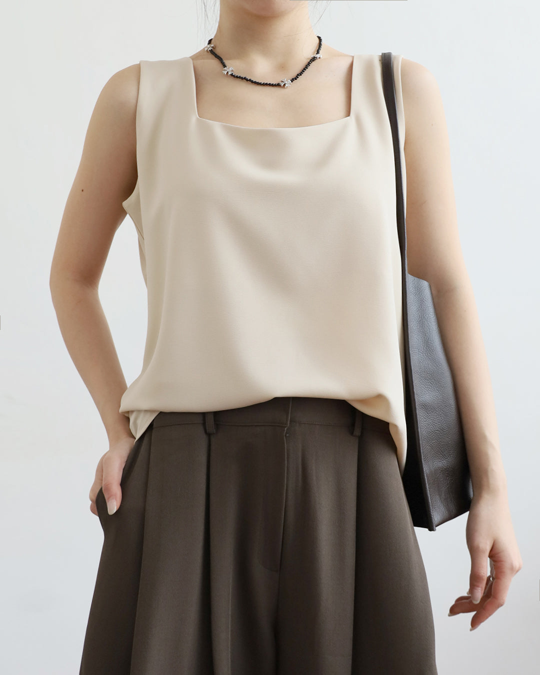 Square Collar Vest (3 Colors)