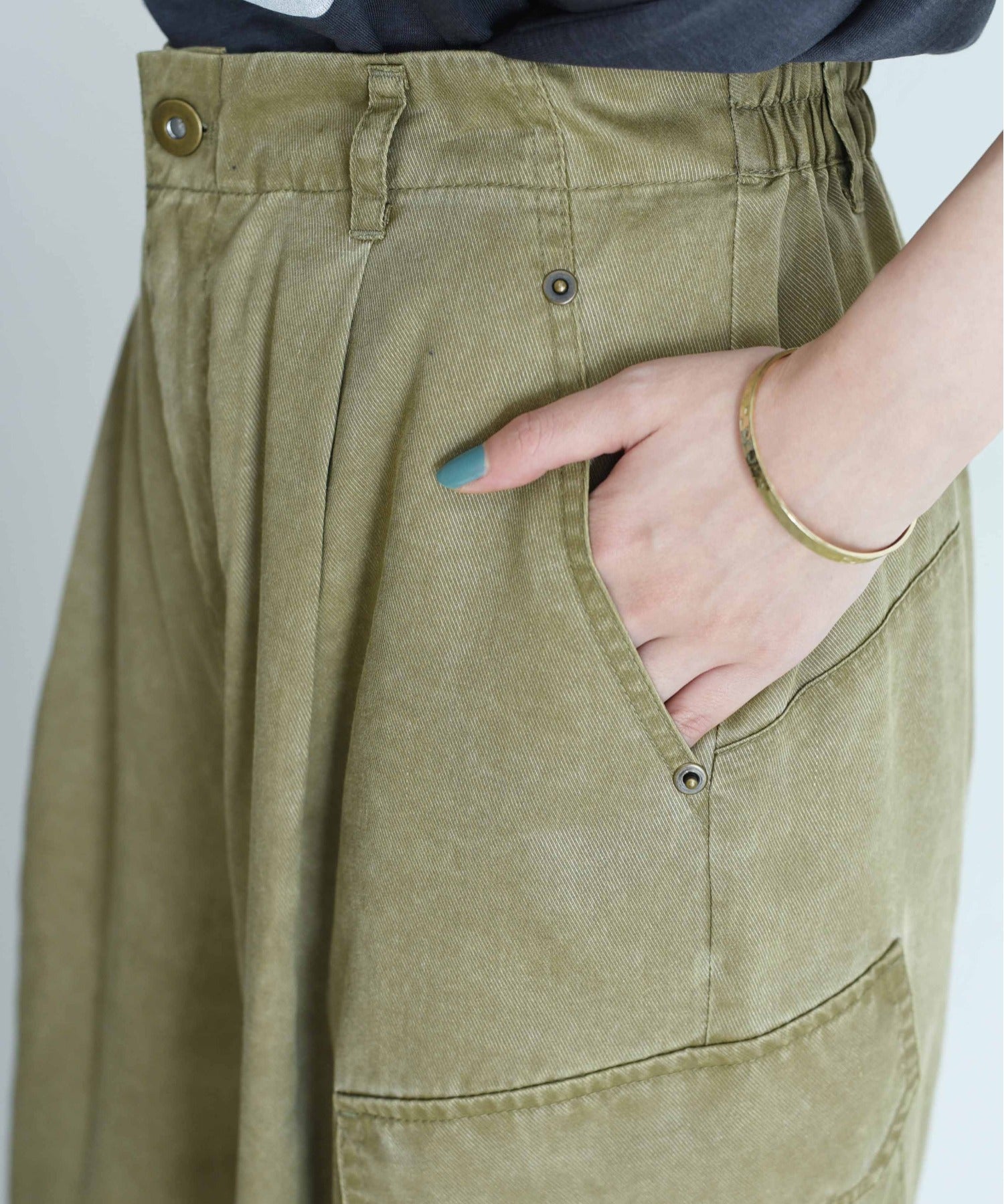 JAPAN BRAND - Washed Denim Cargo Pants (3 Colors)