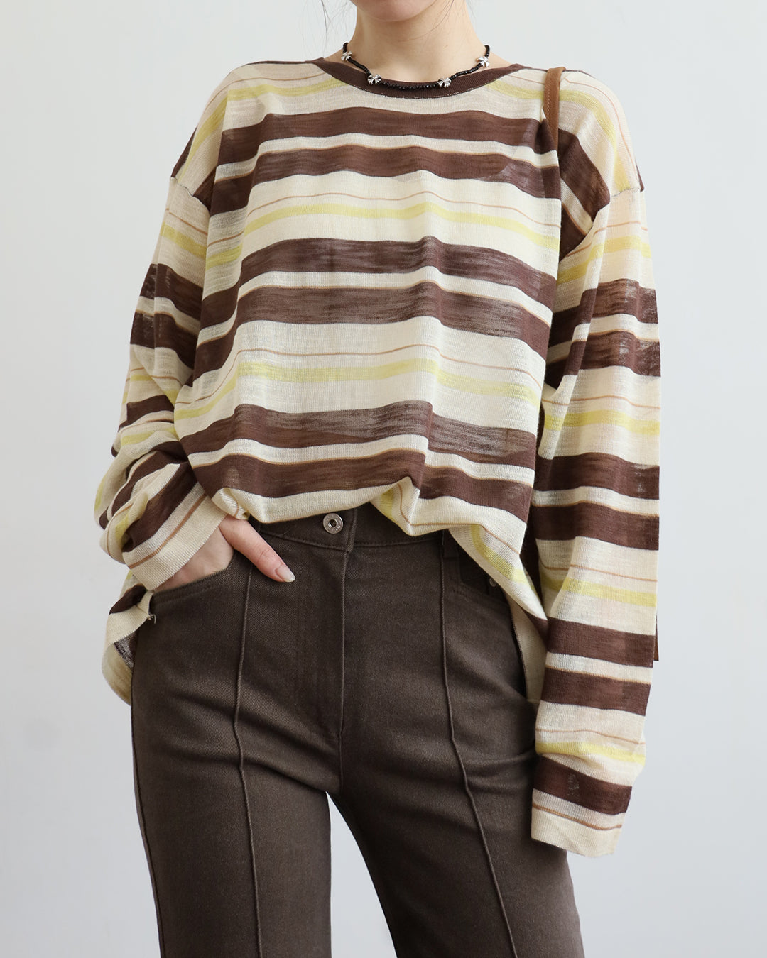 Sheer Striped Top (2 Colors)