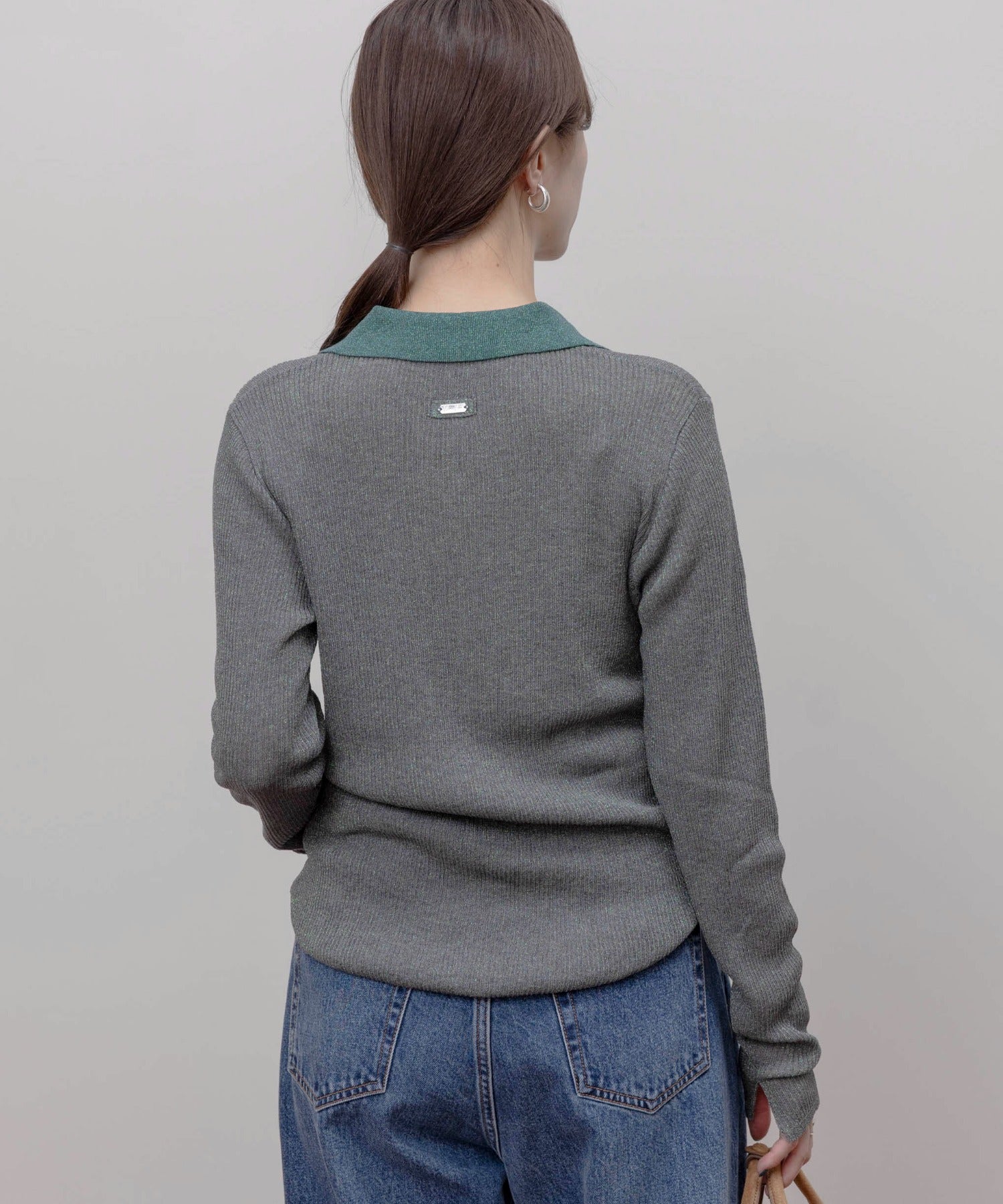 JAPAN BRAND - Metallic Ribbed Knit Top (4 Colors)