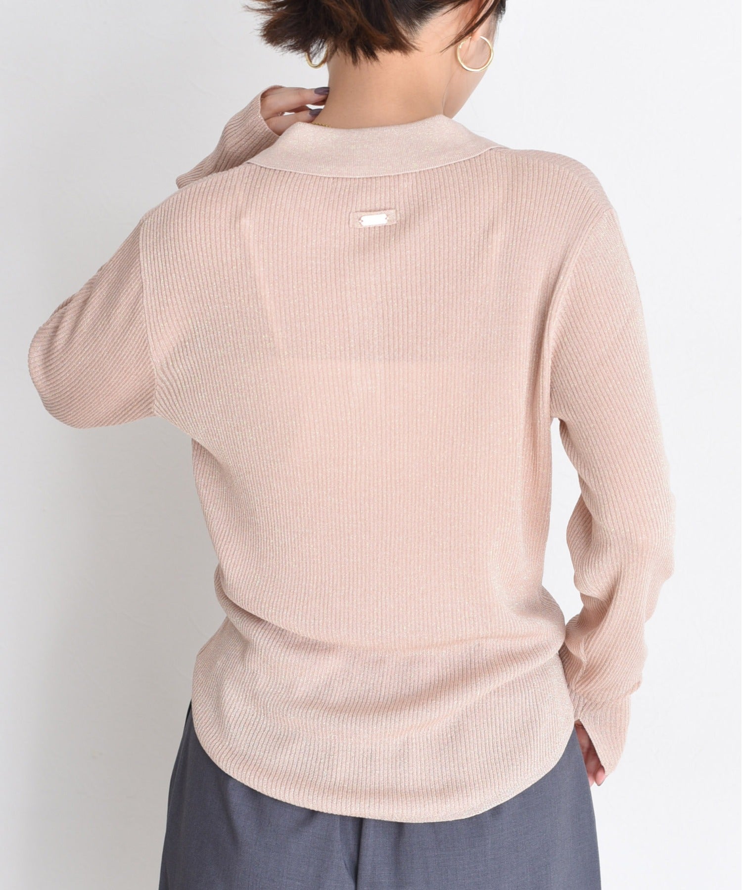 JAPAN BRAND - Metallic Ribbed Knit Top (4 Colors)