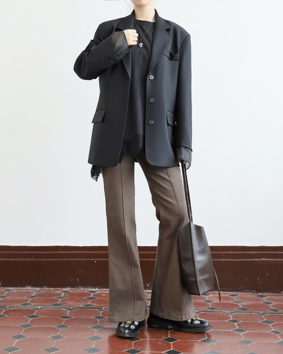 Mesh Cuff Blazer (2 Colors)