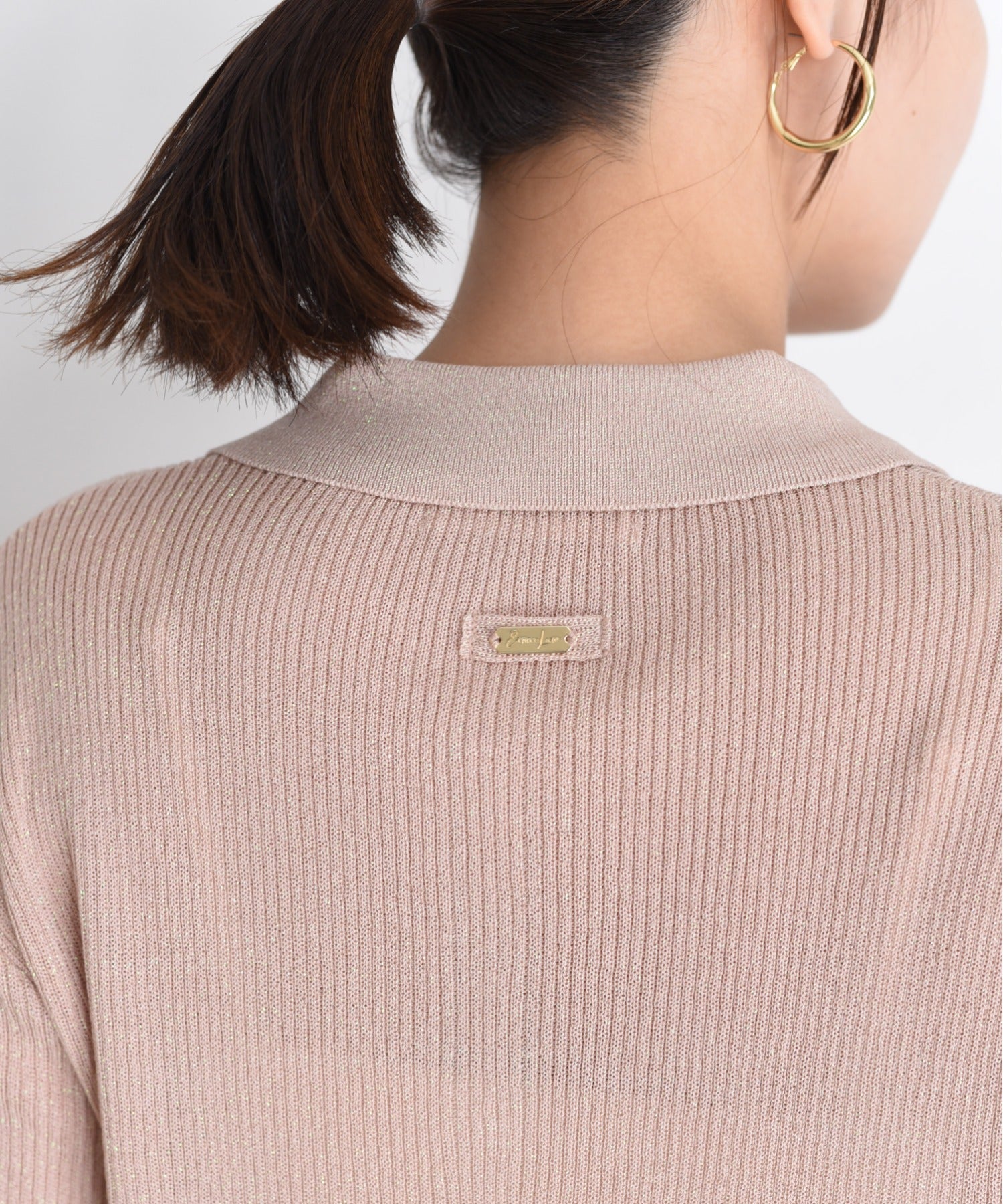 JAPAN BRAND - Metallic Ribbed Knit Top (4 Colors)