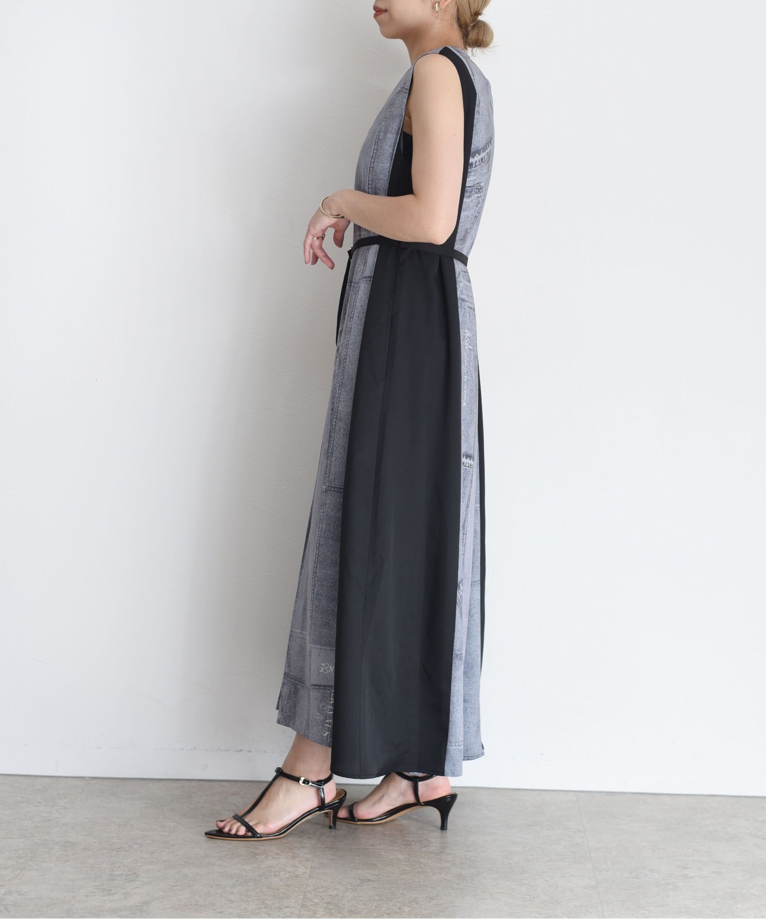 JAPAN BRAND - Fake Print Denim Dress (2 Colors)