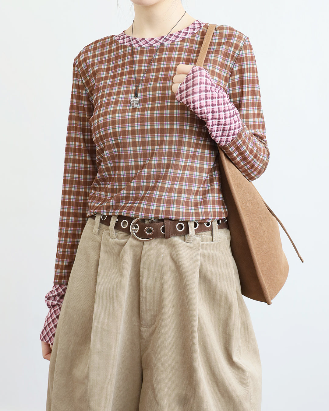 Mix Checker Top (2 Colors)