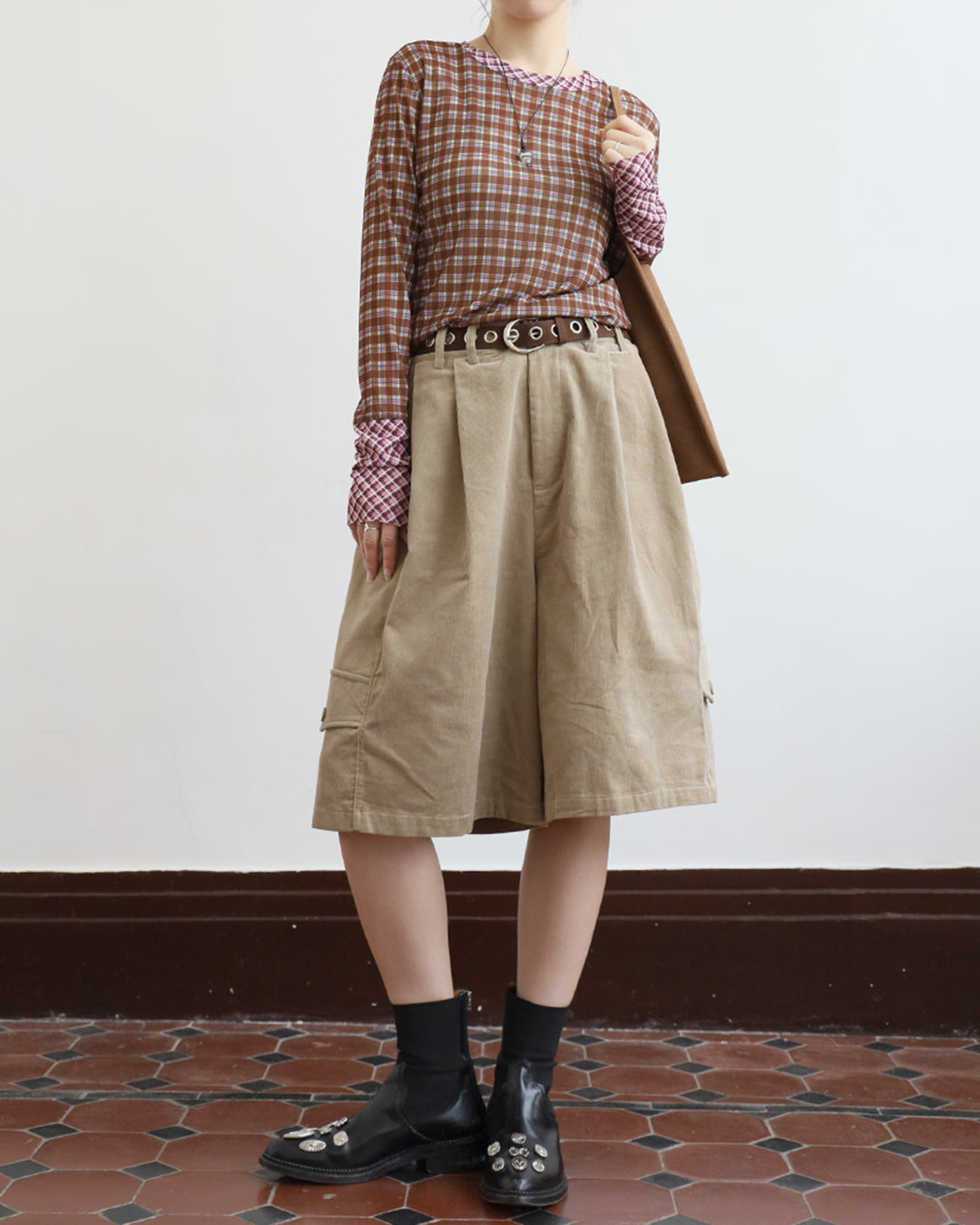Mix Checker Top (2 Colors)
