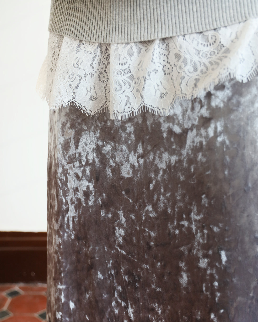 Brushed Velvet Skirt (3-color)