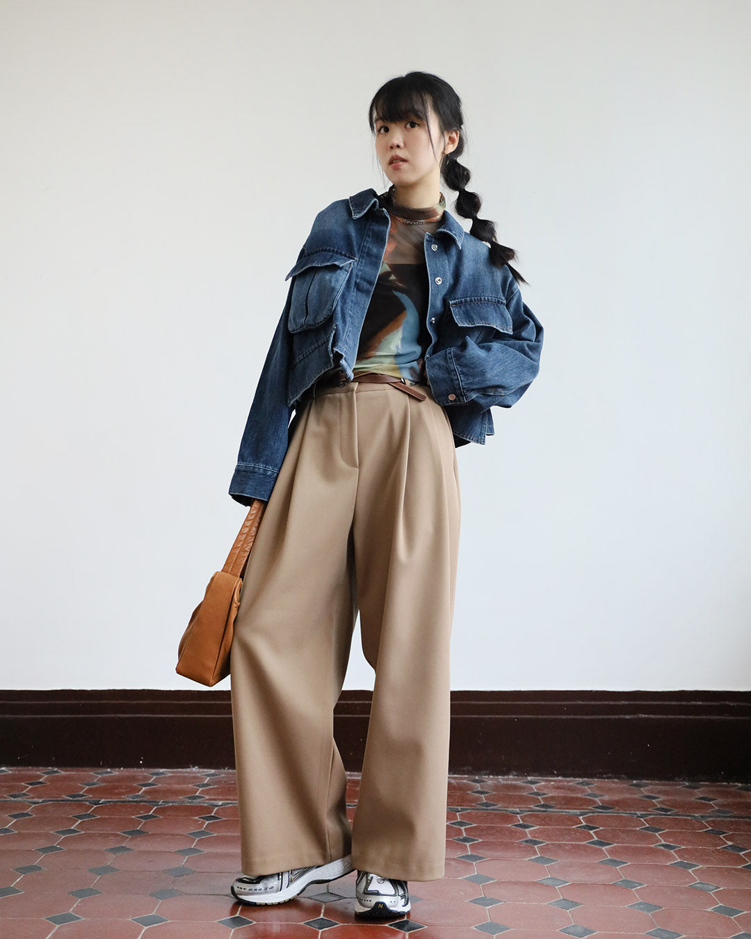 Wide Leg Suit Pants (2 color)