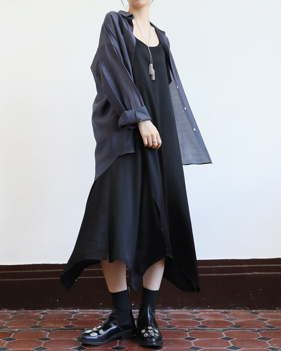 Asymmetric Cami Dress (2 color)