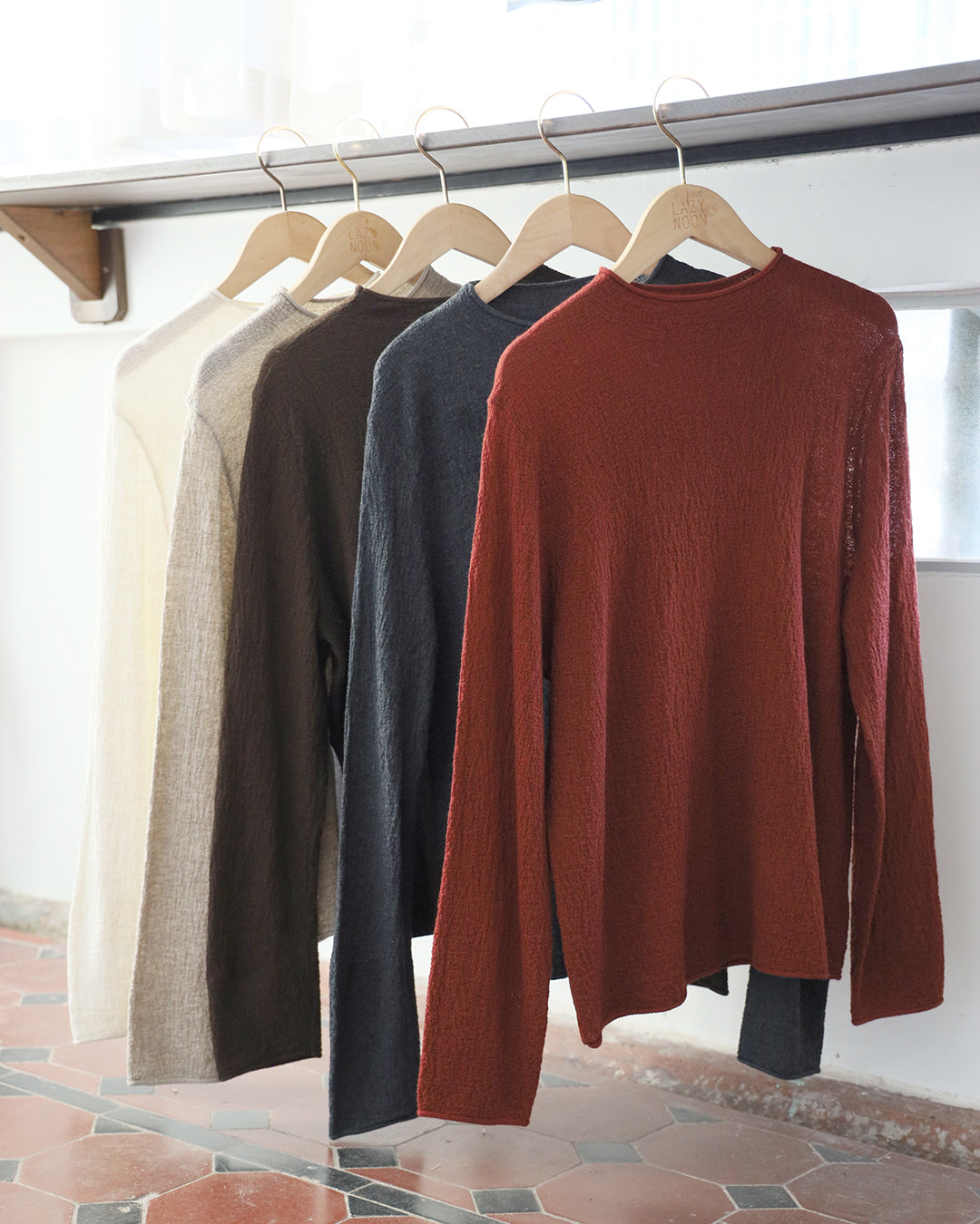 Basic Crinkle Fabric Top (5 colors)