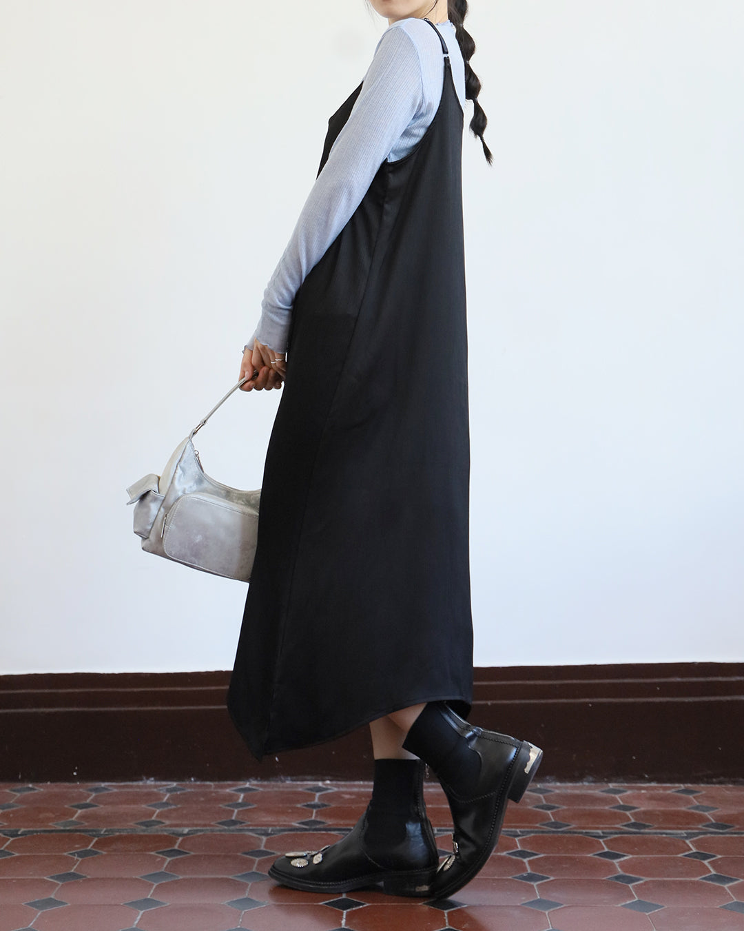 Asymmetric Cami Dress (2 color)