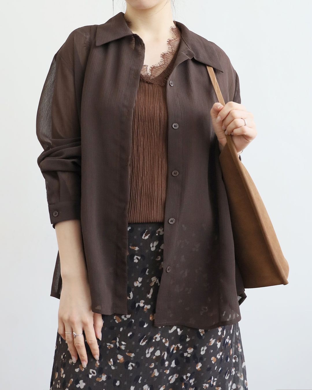 Crinkle Fabric Shirt (7 Colors)