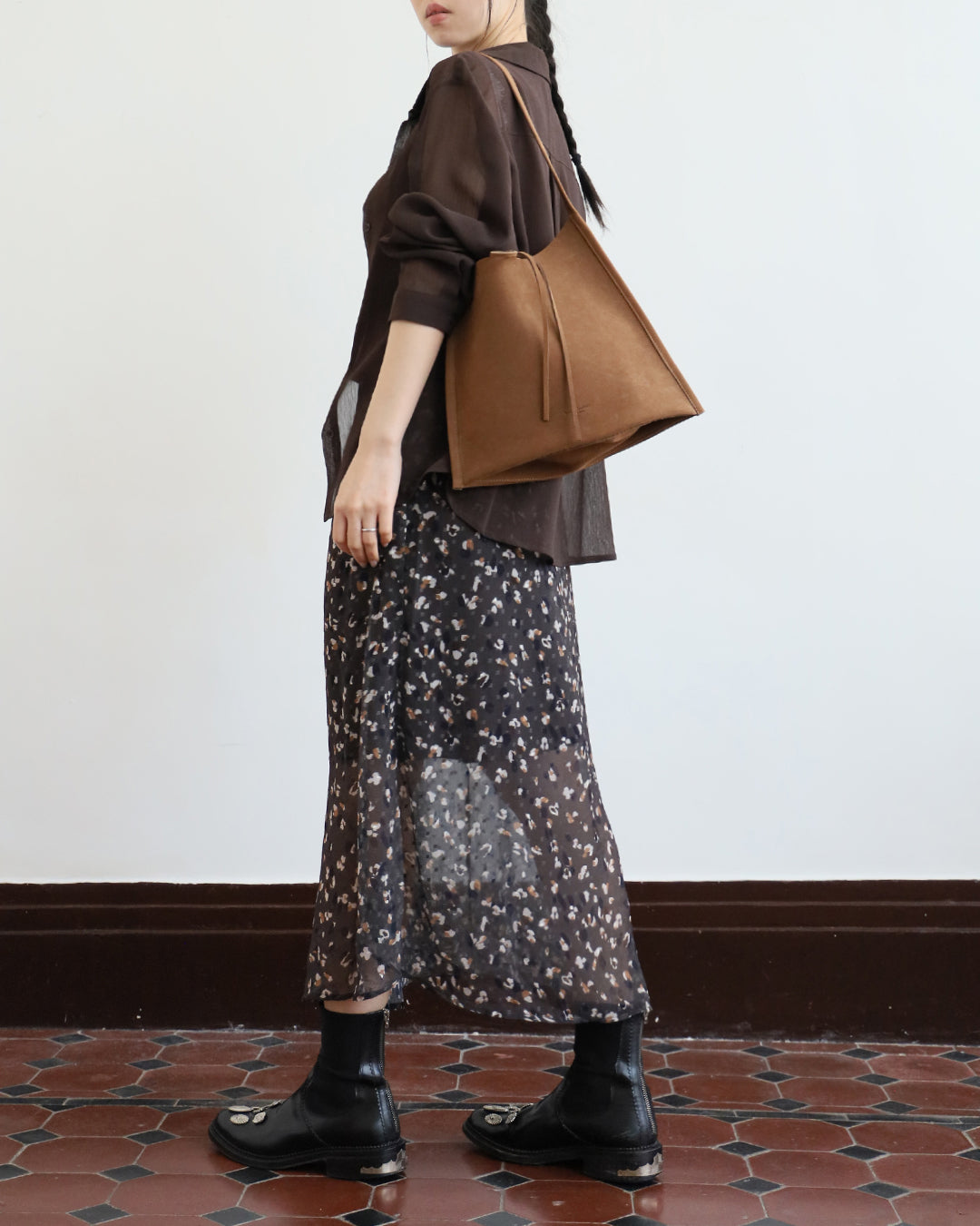 Spot Print Skirt