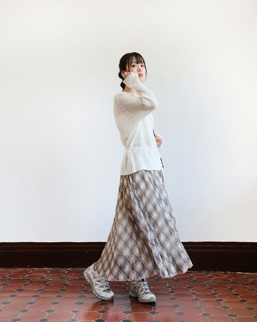 Mesh Layer Checker Skirt