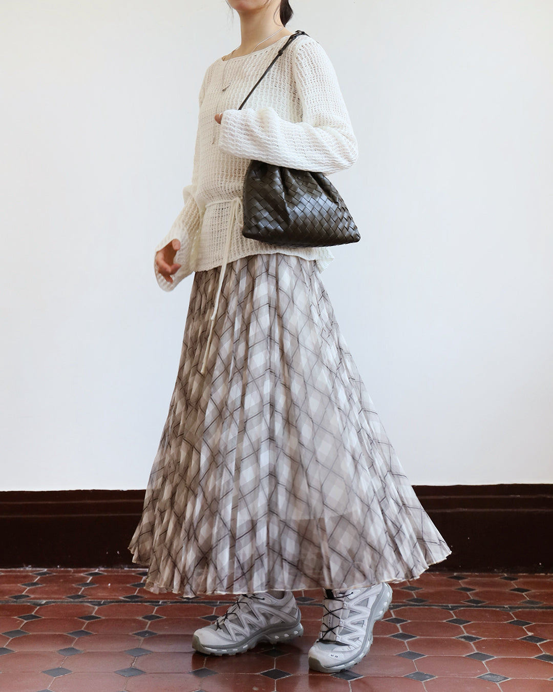 Mesh Layer Checker Skirt