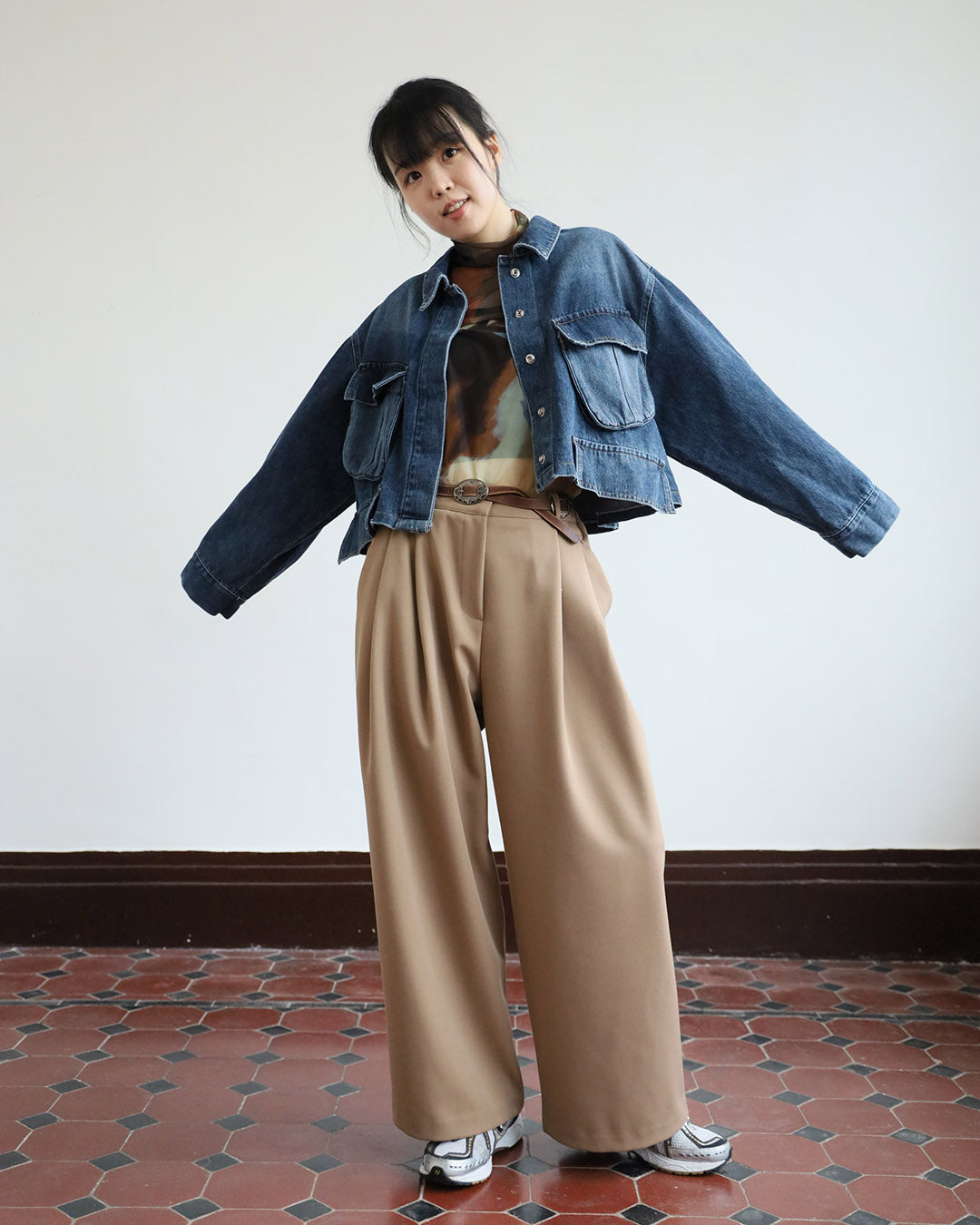 Wide Leg Suit Pants (2 color)