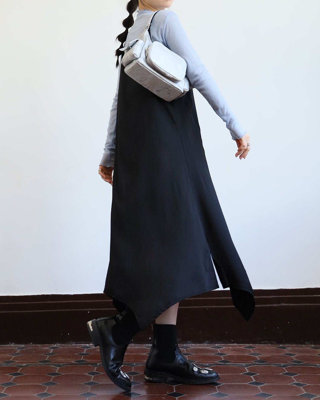 Asymmetric Cami Dress (2 color)