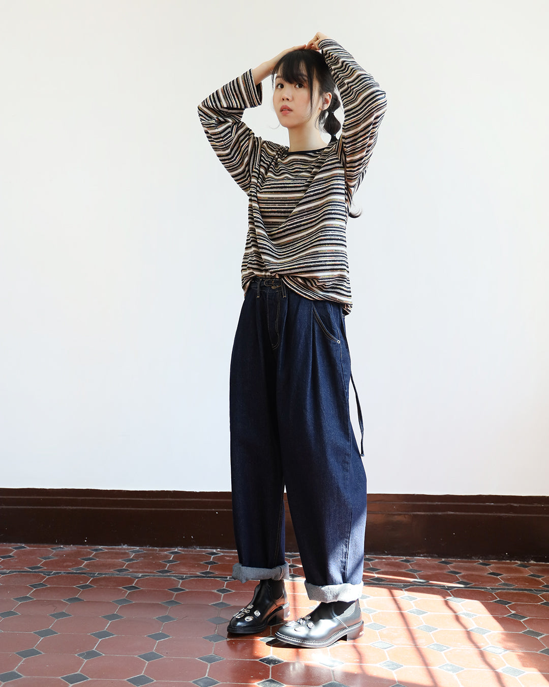 Boyfriend Peg Leg Jeans